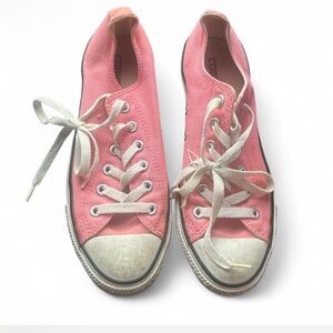 Converse Pink Canvas Sneakers